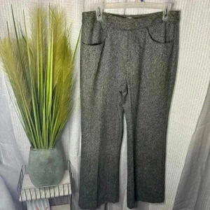 The Territory Ahead Women’s 10 Pants Gray Tweed Wool Silk Stretch Dress Pants